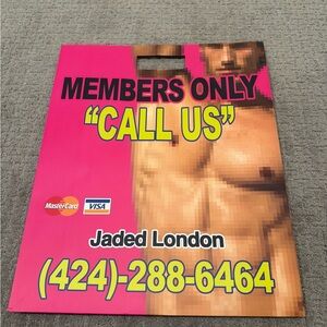 Jaded London pop up store shopping bag